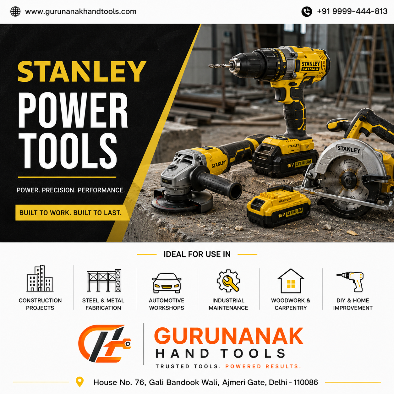 Stanley Power Tools in Delhi India